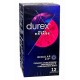 Презервативы латексные с силиконовой смазкой DUREX Dual Extase (рельефные с анестетиком), 12 шт.