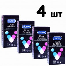 Комплект презервативів DUREX Dual Extase 48шт (чотири по 12шт)