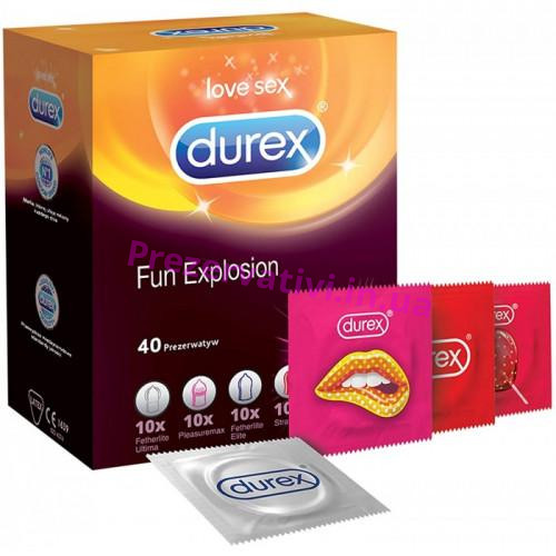Презервативы Durex Fun Explosion 40шт - Фото№1