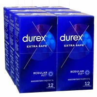 Блок презервативів DUREX 6 пачок 12шт Extra Safe