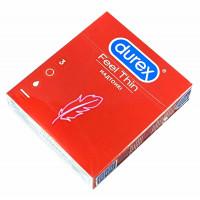 Блок презервативов Durex 12 пачек 3шт Feel Thin - Фото№3
