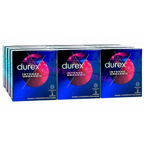 Блок презервативов Durex 12 пачек 3шт Intense Новинка! - Фото№1