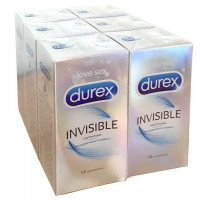 Блок презервативов Durex 6 пачек №12 Invisible - Фото№3