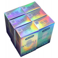 Блок презервативов Durex 6 пачек №12 Invisible ExtraLube с дополнительной смазкой - Фото№2