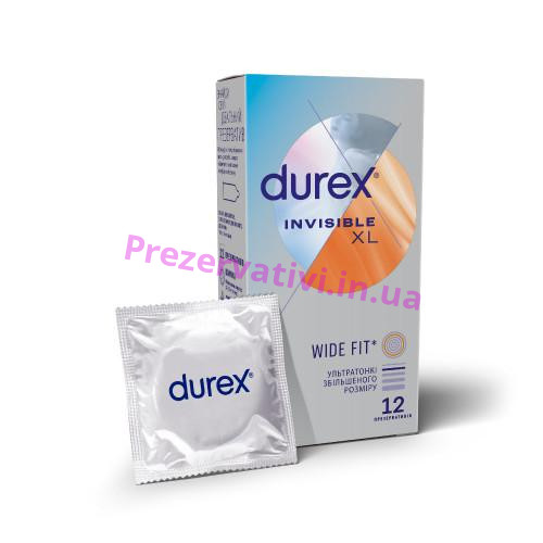 Презервативы DUREX №12 Invisible XL увеличенного размера - Фото№1