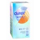 Презервативи латексні з силіконовою змазкою DUREX Invisible XL (ультратонкі збільшеного розміру), 12 шт. (ширші)