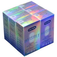 Блок презервативов Durex 6 пачек №12 Invisible XL увеличенного размера - Фото№2