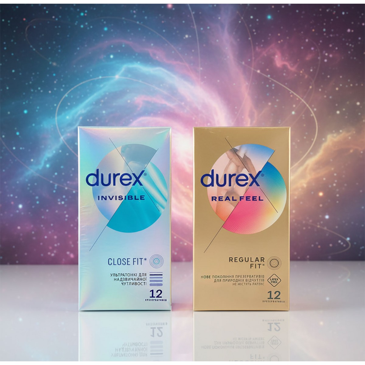 Комплект DUREX NEW Invisible и Real feel