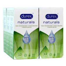 Блок презервативів DUREX 6 пачок 12шт Naturals тонкі з натуральною змазкою