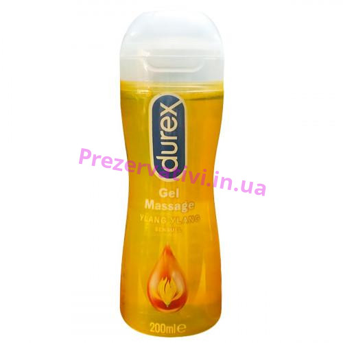 Гель-смазка для массажа Durex Play Massage 2 в 1 Orange иланг-иланг 200мл (PL)(срок 2023/06) - Фото№1