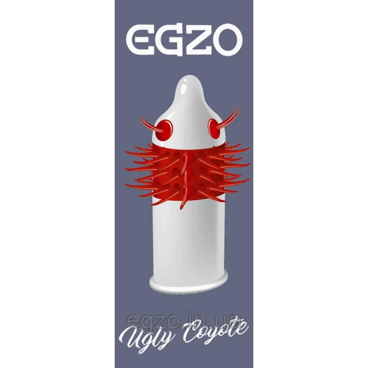 Презервативы EGZO Ugly Coyote с усиками 1шт НОВЫЙ ДИЗАЙН