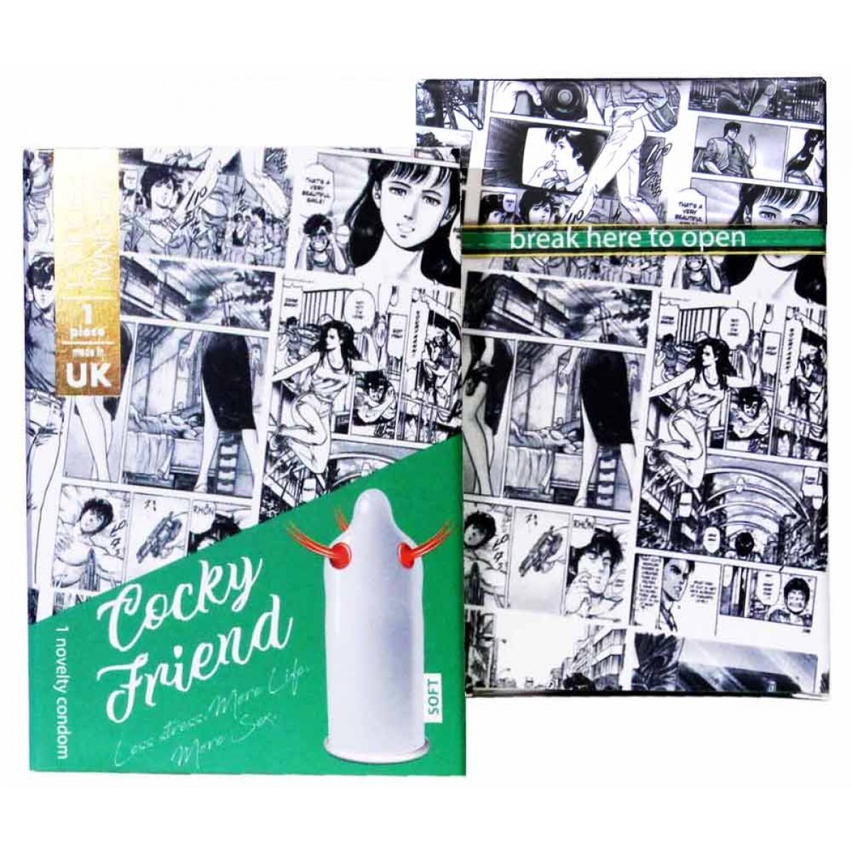 Презервативы EGZO Cocky Friend с усиками 4 пачки по 1шт