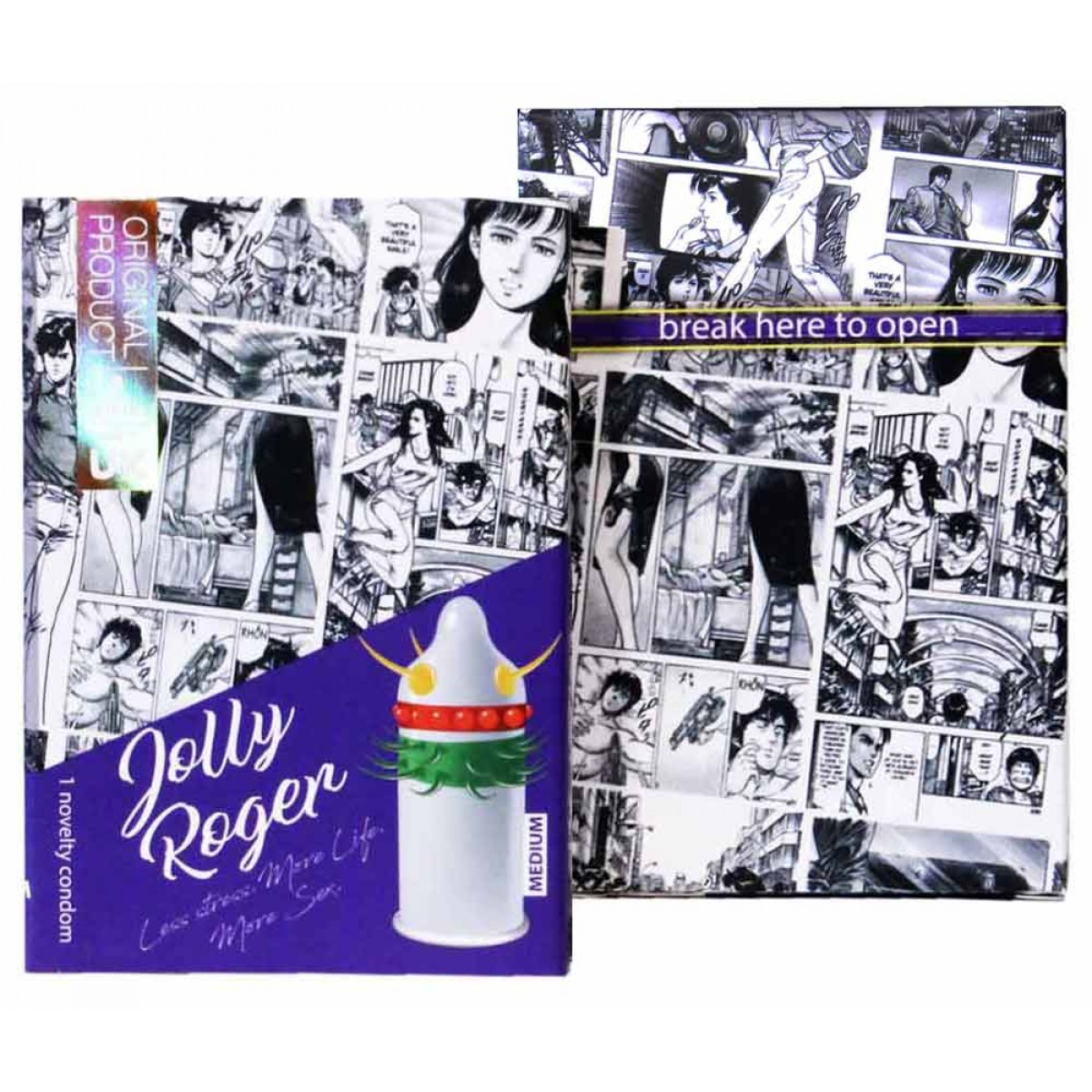 Презервативи EGZO Jolly Roger з вусиками 4 пачки по 1шт