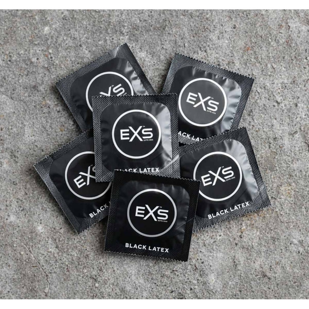 Черные презервативы EXS Black Latex 6шт⚡️Prezervativi.in.ua