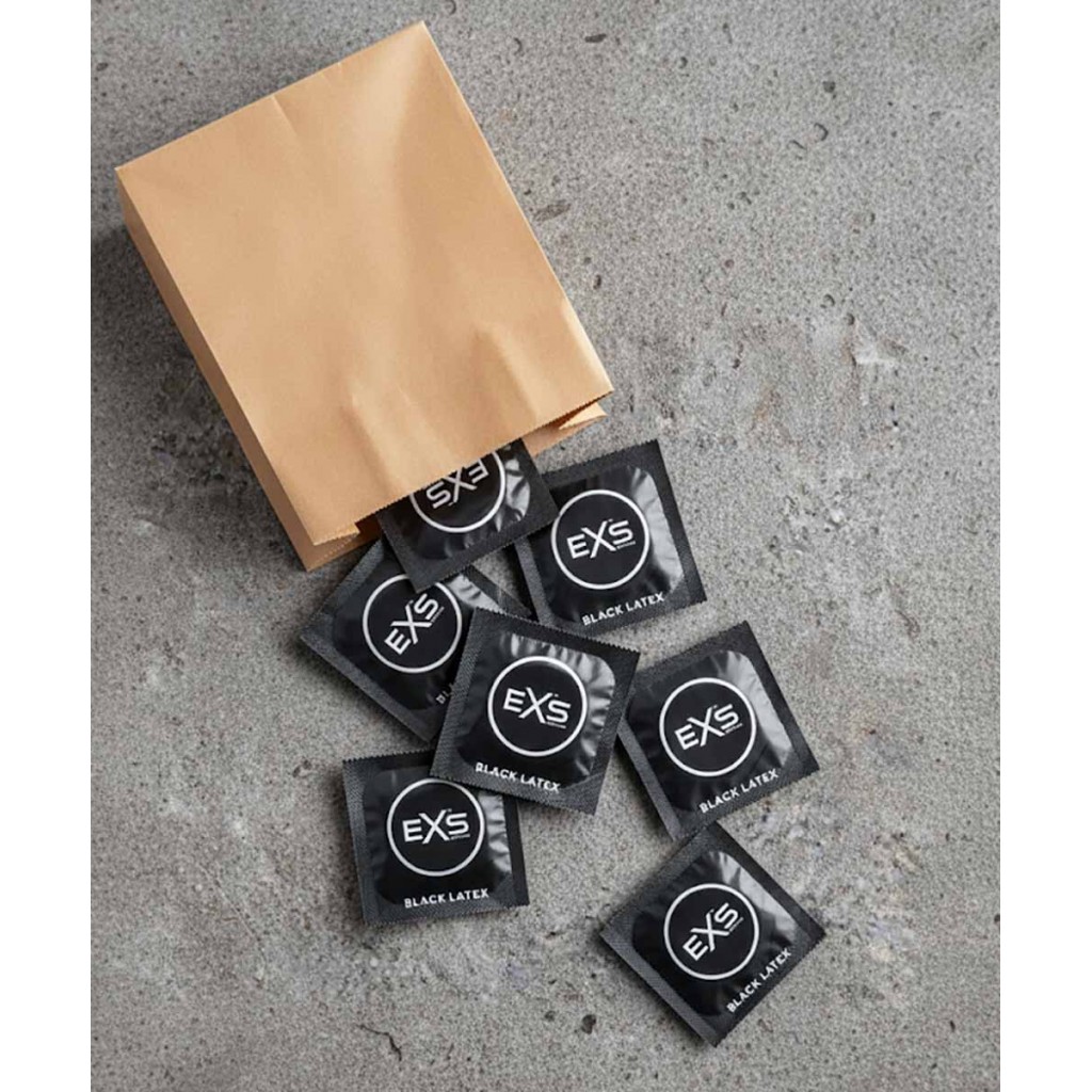 Черные презервативы EXS Black Latex 6шт⚡️Prezervativi.in.ua