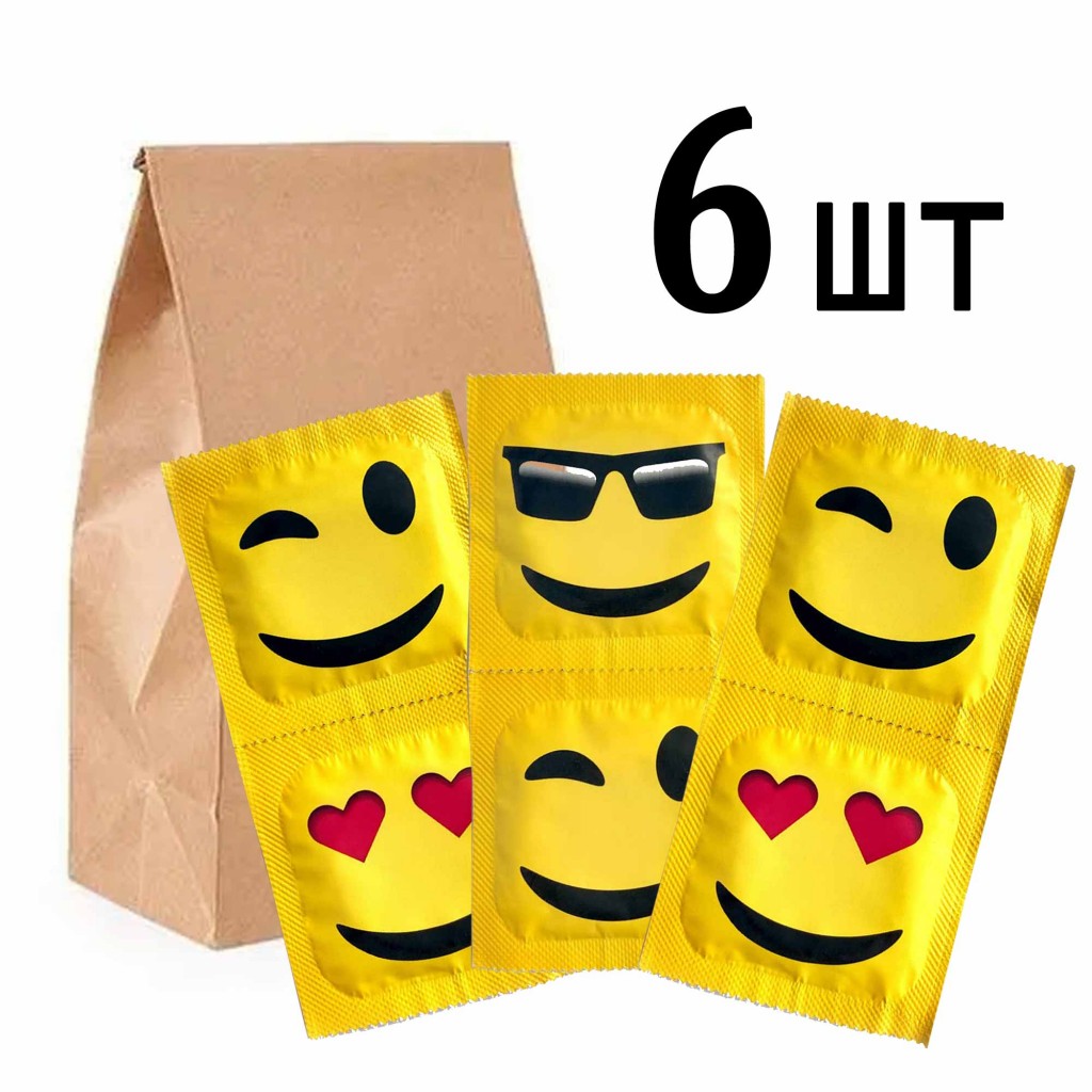 Презервативи EXS Emoji 6шт⚡️Prezervativi.in.ua