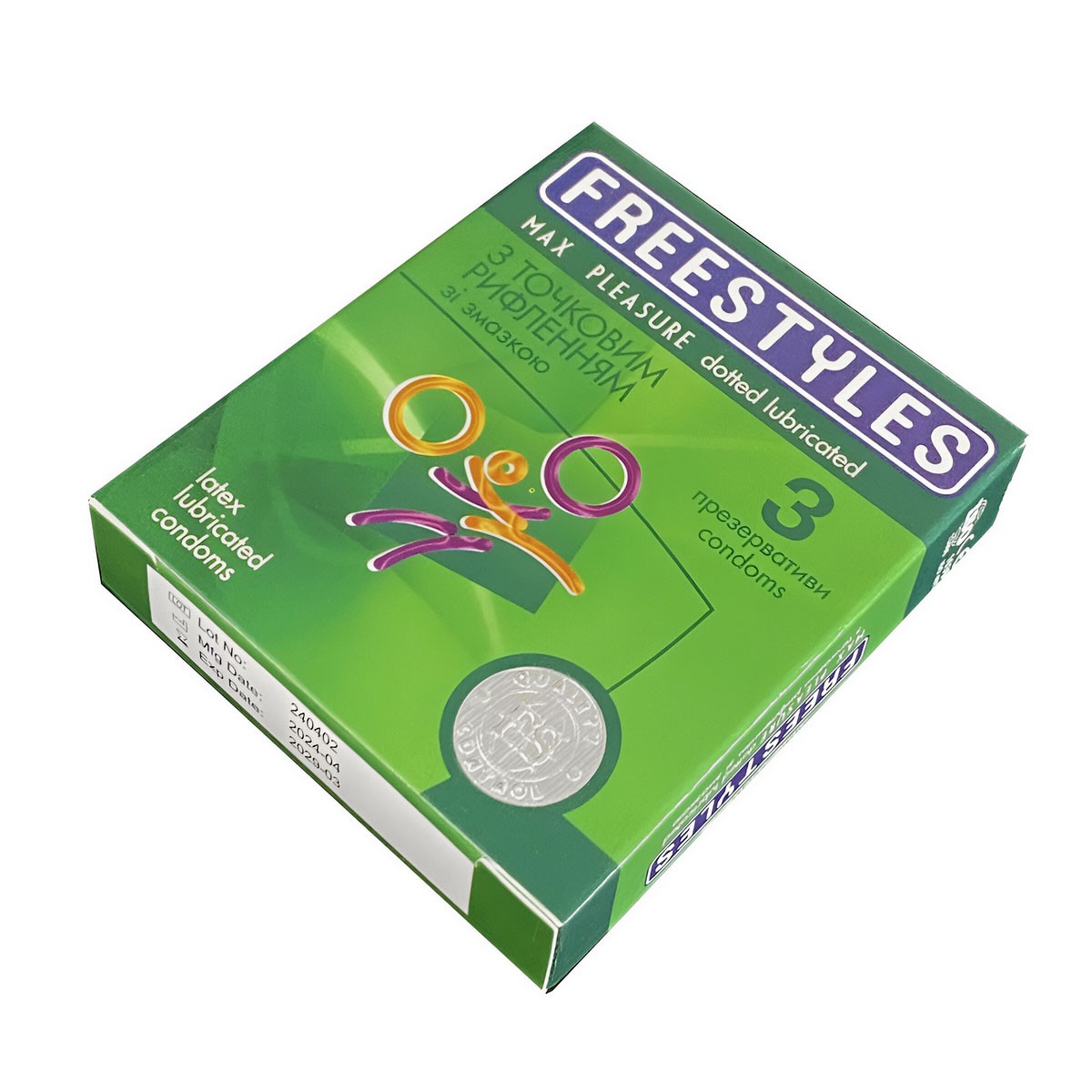 Презервативы FREESTYLES 3шт Max Pleasure точечные
