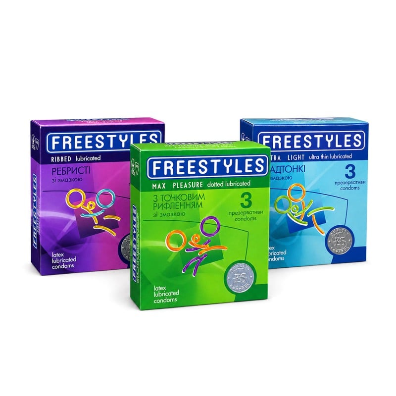 Асорті комплект FreeStyles 36шт (3 пачки по 12шт)