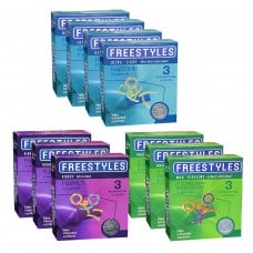 Асорті блок FREESTYLES 30шт (10 разних пачок по 3шт)