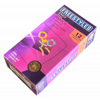 Блок презервативов FREESTYLES №72 Ribbed ребристые (6 пачек по 12шт) - Фото№4