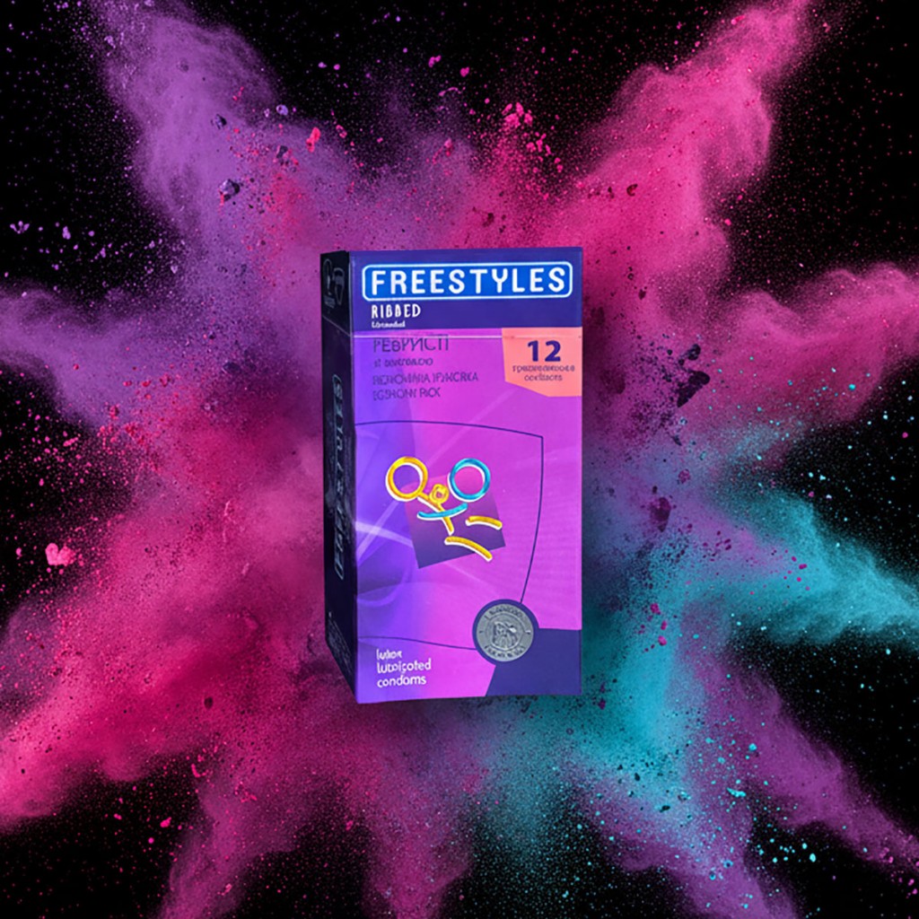 Презервативы FREESTYLES 12шт Ribbed ребристые