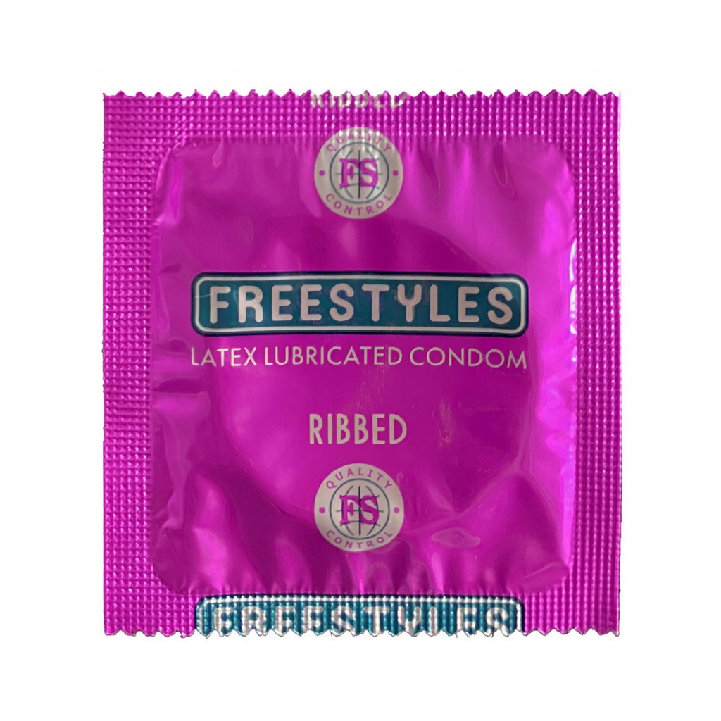 Блок презервативів F REESTYLES 72шт Ribbed, ребристі (6 пачок по 12шт)