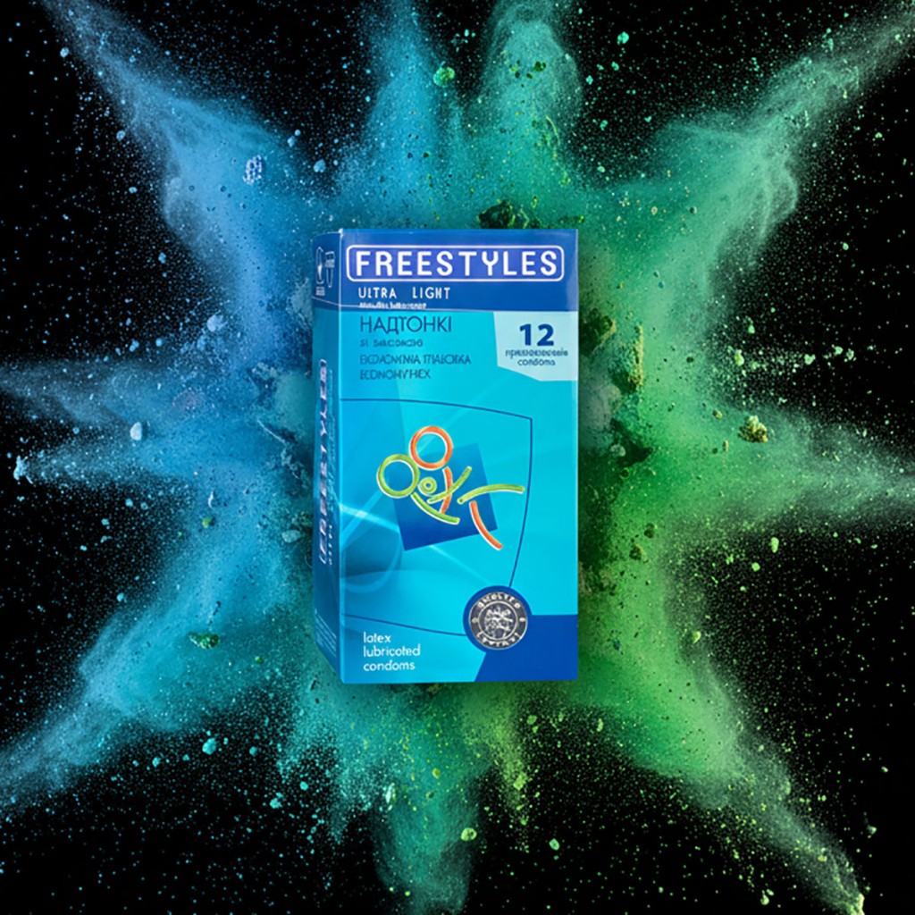 Блок презервативів FREESTYLES 72шт Ultra Light, супертонкі (6 пачок по 12шт)
