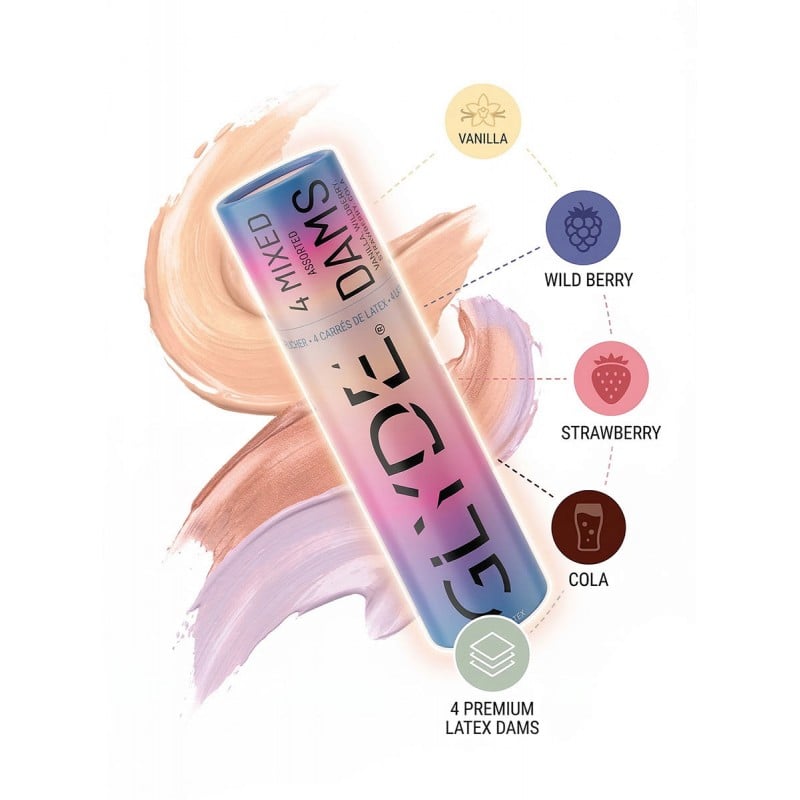 Латексні серветки Oral Dams Glyde Mixed 4шт