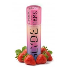 Латексні серветки (Oral Dams) GLYDE Pink Strawberry смак полуниці 4шт