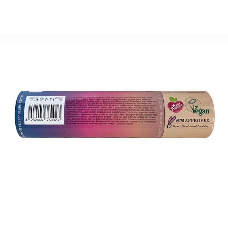 Латексні серветки (Oral Dams) GLYDE Creme Vanilla смак ванілі 4 шт