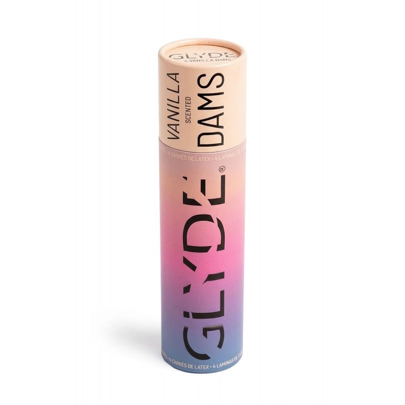 Латексні серветки (Oral Dams) GLYDE Creme Vanilla смак ванілі 4 шт
