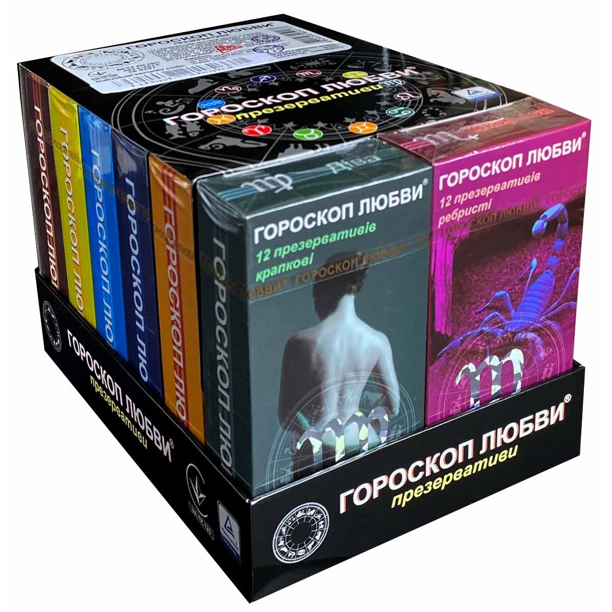 Блок презервативів Гороскоп любові 144шт
