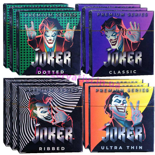 Блок презервативов Joker №36 (3 пачки 4 вида по 3шт) - Фото№1
