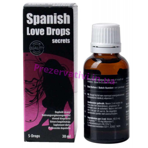 Возбуждающие капли для двоих Spanish Love Drops Secrets ( 30 ml ) - Фото№1