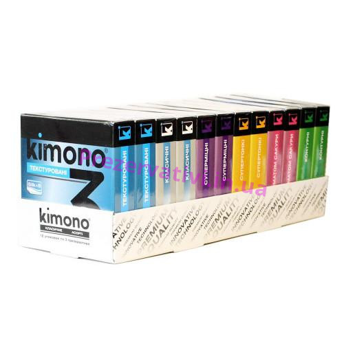 Блок презервативов Kimono №36 (12 пачек по 3шт) - Фото№1
