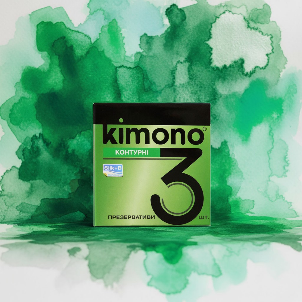 Презервативи Kimono 3шт контурні