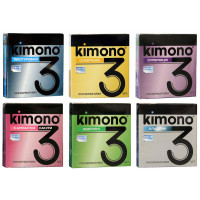 Блок презервативов Kimono №36 (12 пачек по 3шт) - Фото№2