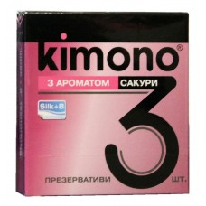 Презервативи Kimono 3шт з ароматом сакури