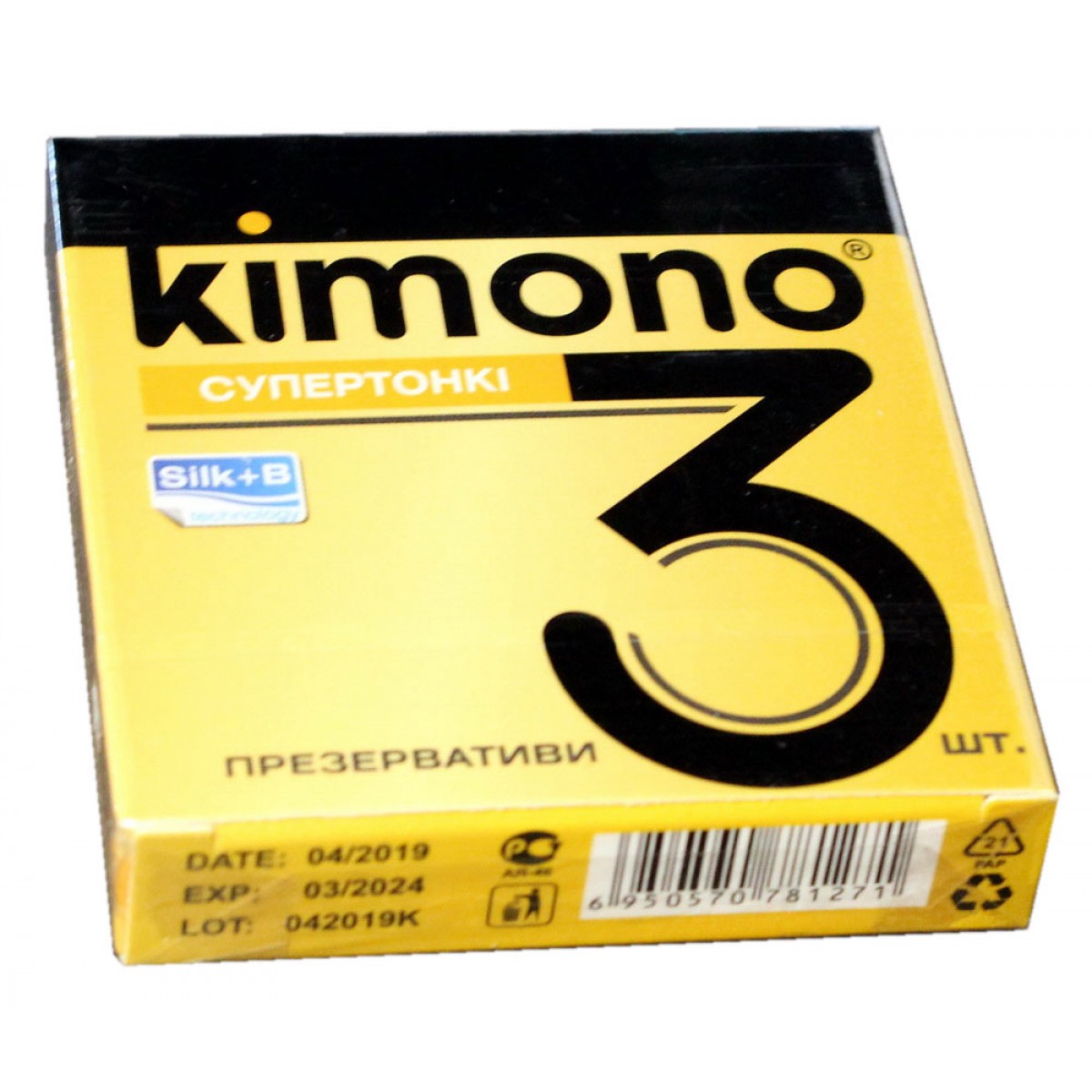 Презервативы Kimono 3шт Супертонкие