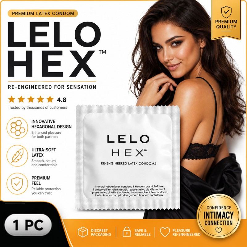 Сверхновые презервативы Lelo HEX Original 1шт
