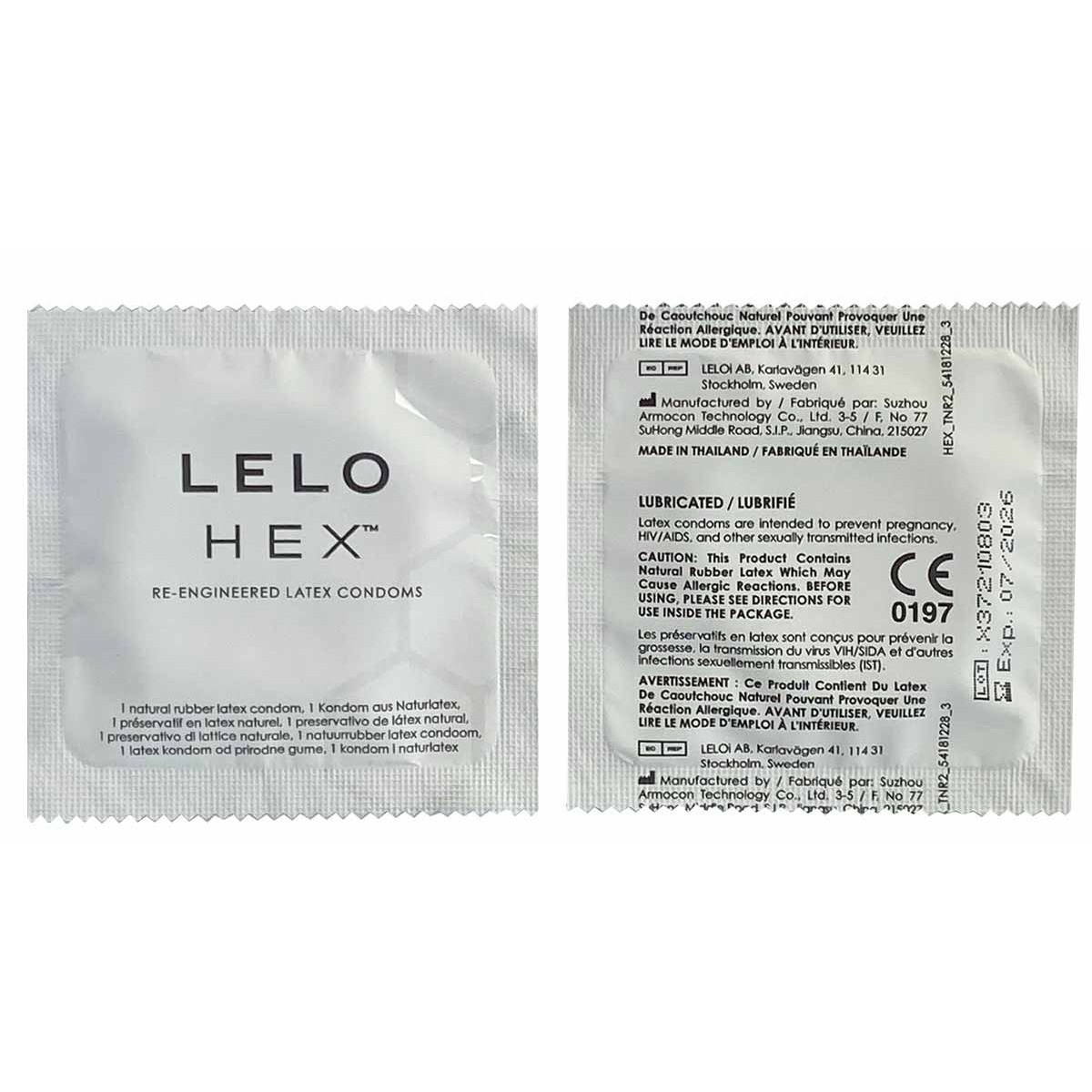 Сверхновые презервативы Lelo HEX Original 12шт