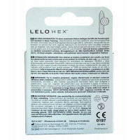 Сверхновые презервативы Lelo HEX Original 3шт - Фото№4