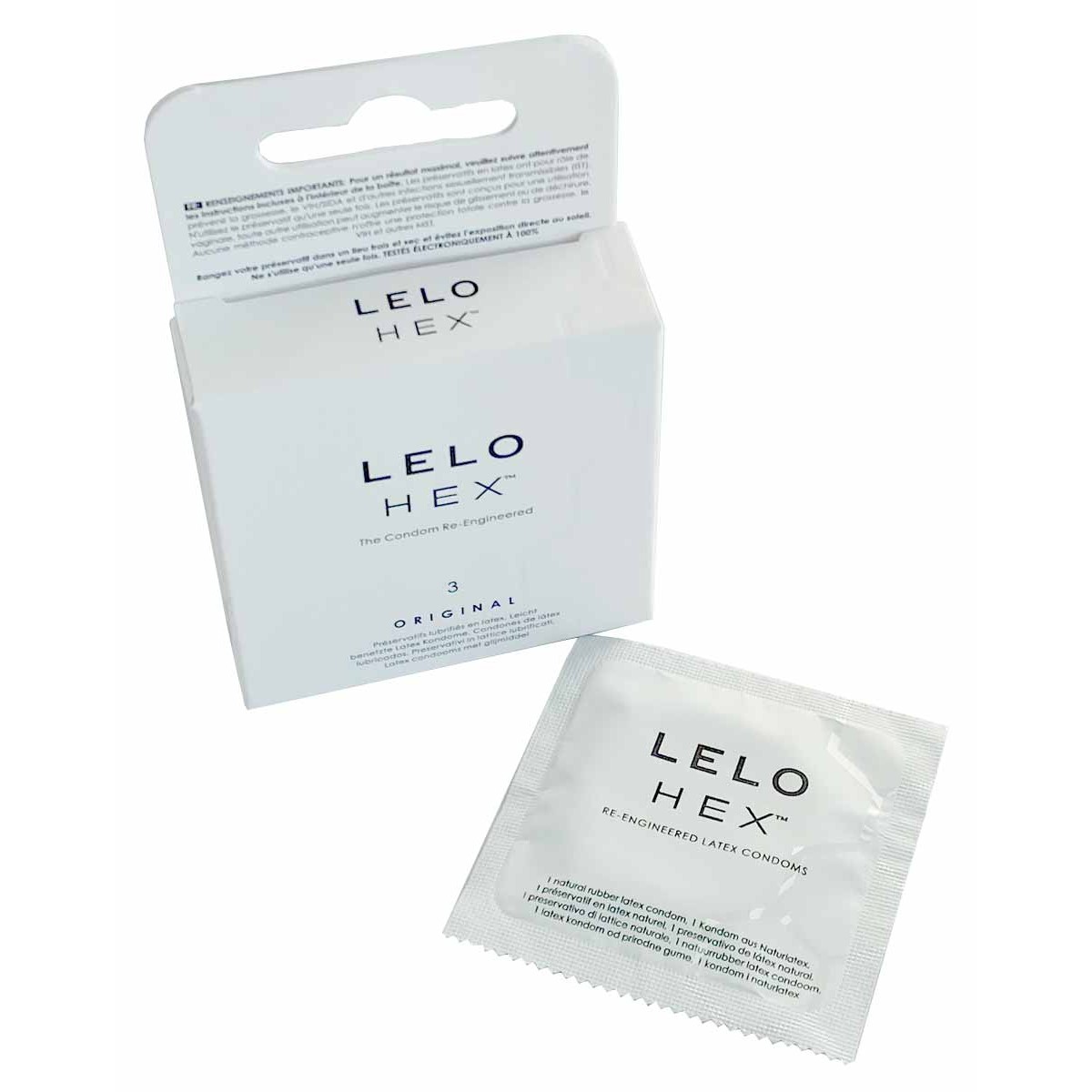 Сверхновые презервативы Lelo HEX Original 3шт