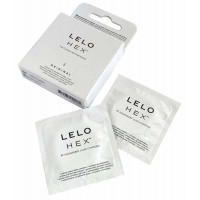 Сверхновые презервативы Lelo HEX Original 3шт - Фото№2
