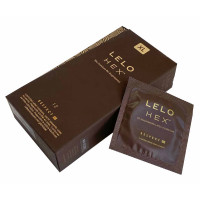Сверхновые презервативы Lelo HEX Respect XL 12шт увеличенного размера - Фото№2