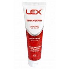 Гель-змазка Lex Strawberry 100мл пантенол, полуниця