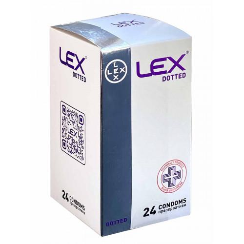 Презервативы LEX Dotted с точечной структурой 24шт - Фото№1