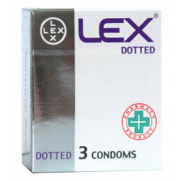 Презервативы LEX Dotted с точечной структурой 3шт