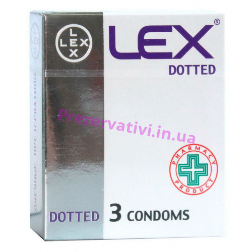 Презервативы LEX Dotted с точечной структурой 3шт - Фото№1
