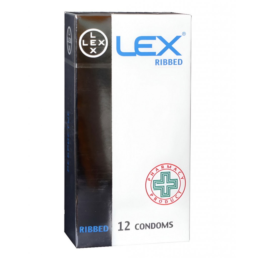 Презервативы LEX Ribbed с рёбрами 12шт